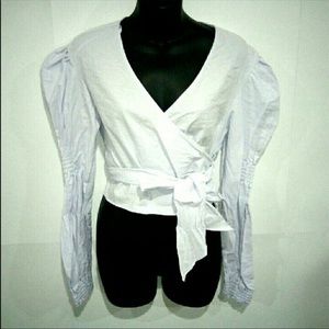 zara xs puff sleeve top